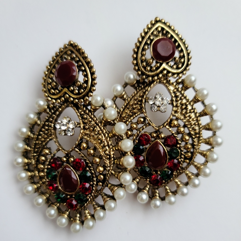 Pakistani/Indian jumki style earrings